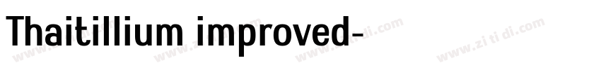 Thaitillium improved字体转换 Thaitillium improved字体转换